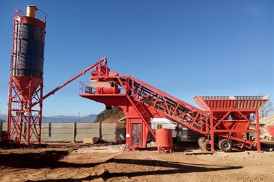 Mobilna instalacja mieszania betonu